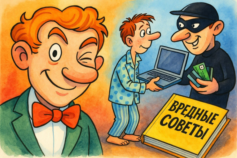 🔎 Как не надо делать: вредные советы для тех, кто хочет стать жертвой мошенников 🚫 🔎 Как не надо делать: вредные советы для тех, кто хочет стать жертвой мошенников 🚫.